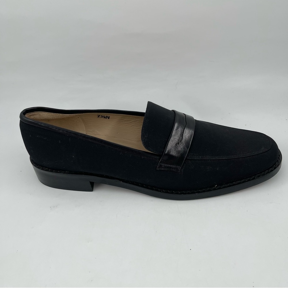 Talbots Womrn’s Black Slip-On - SZ 7.5 N - Penny Loafers